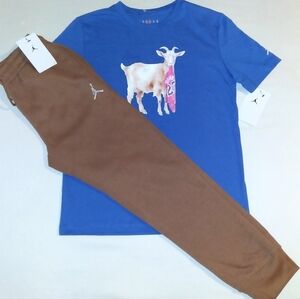 Jordan Boys Youth 2pc Jogger & Tee Set- Medium